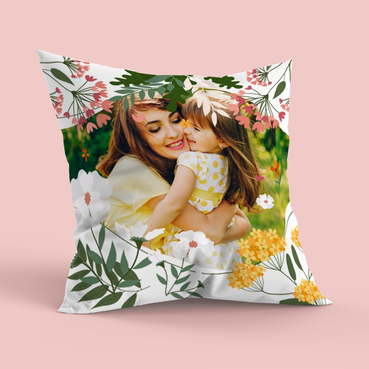 Spersonalizowana poduszka ze zdjęciem, duży format – Hello spring