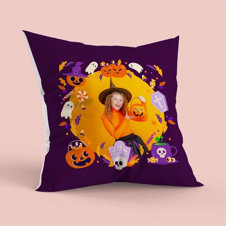 Personalised cushion with photo - Halloween