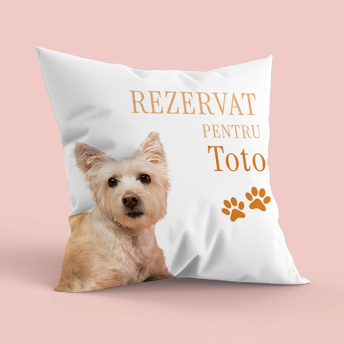 Spersonalizowana poduszka ze zdjęciem i imieniem ulubionego zwierzaka