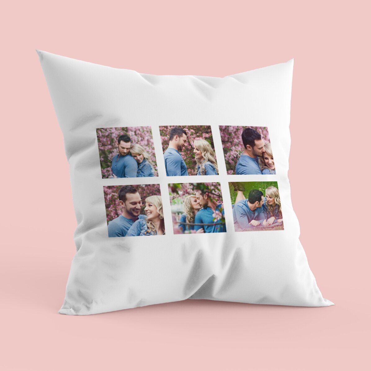 Personalised cushion with six photos