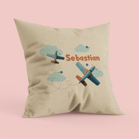 Spersonalizowana poduszka z napisem – Samoloty w