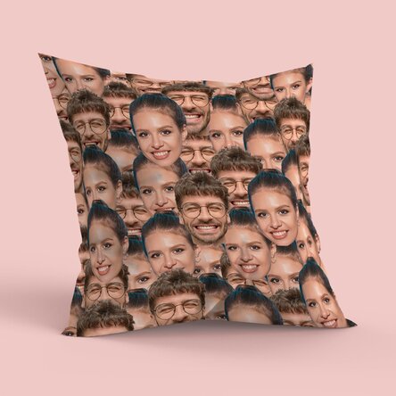 Personalised double-sided cushion with 2 photos - Collage