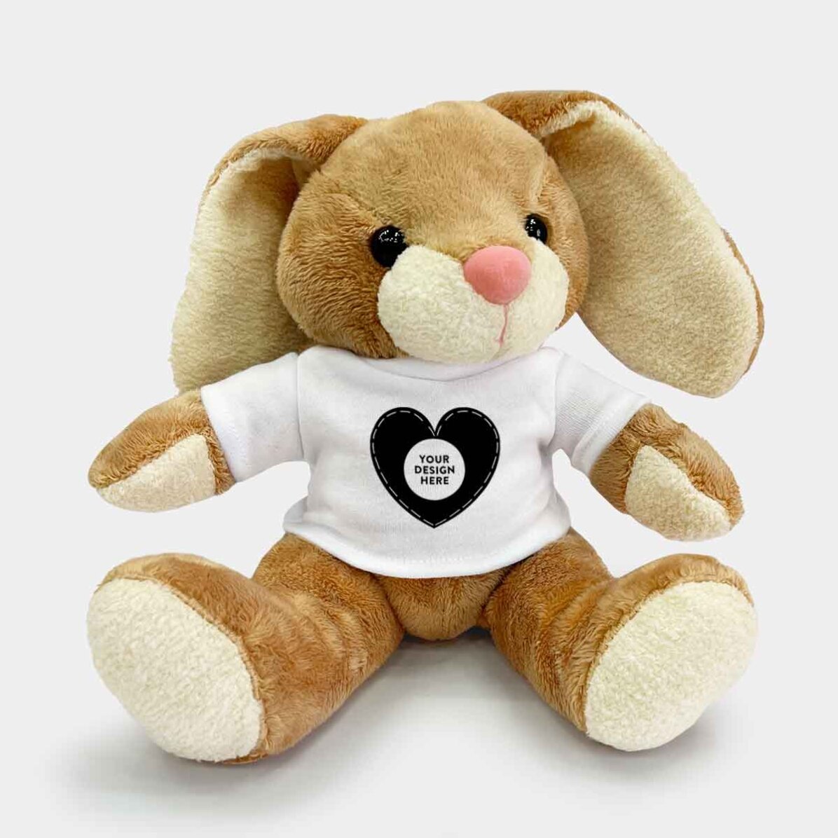 Personalised bunny with your own design - Heart model