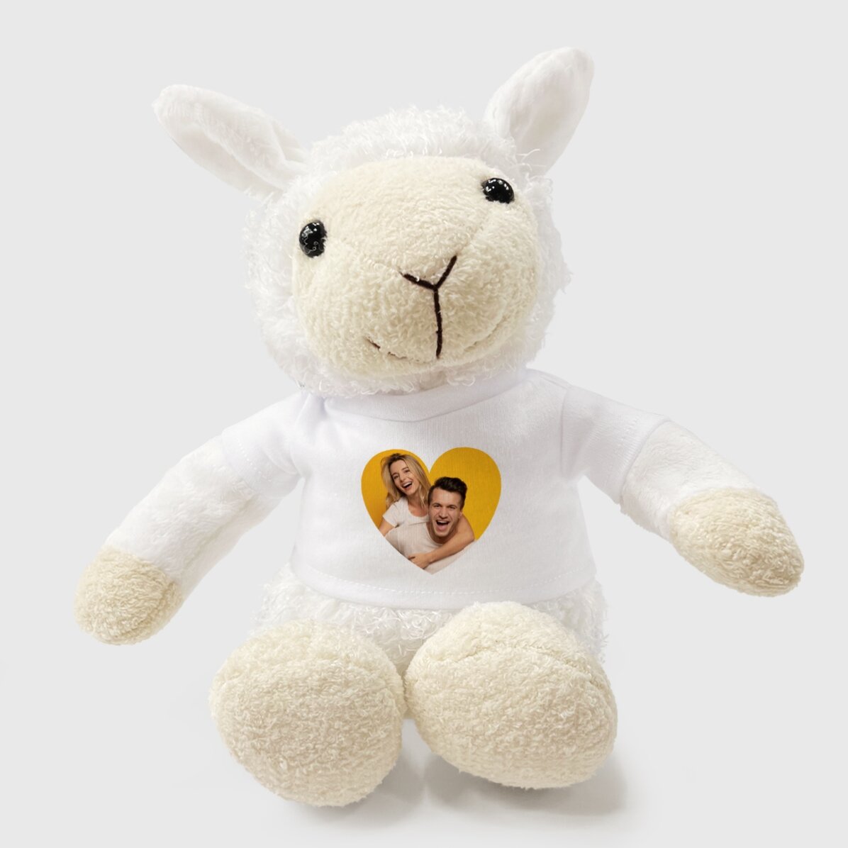 Personalised sheep with a photo - Heart model