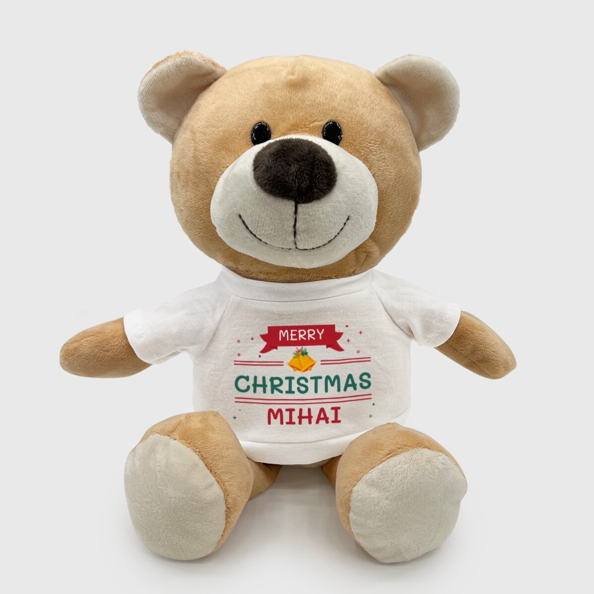 Personalised teddy bear with name - Merry Christmas