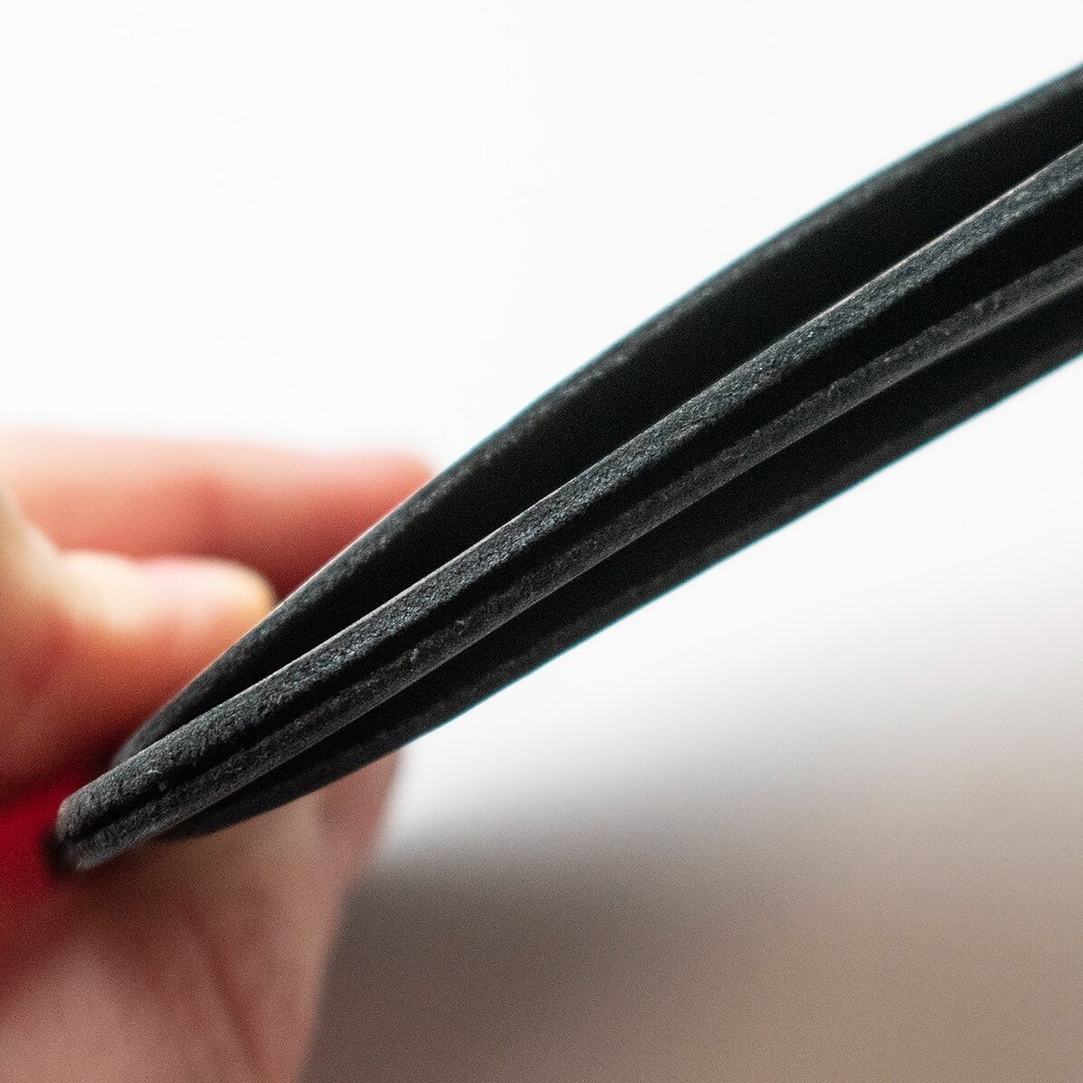 Personalised leather wallet with logo on the right side
