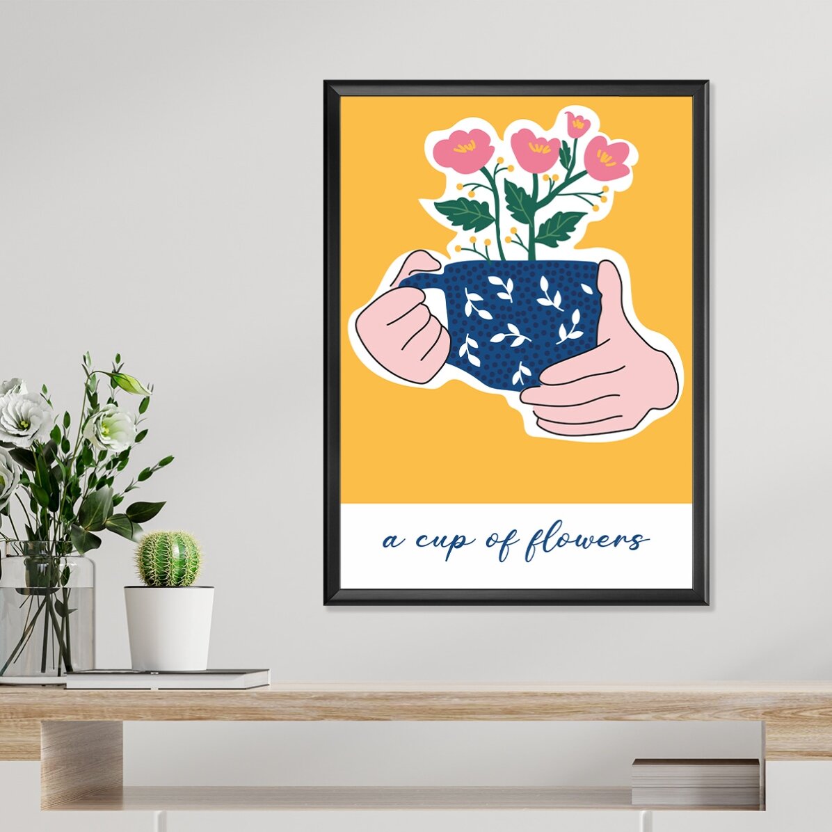 Plakat „A cup of flowers”