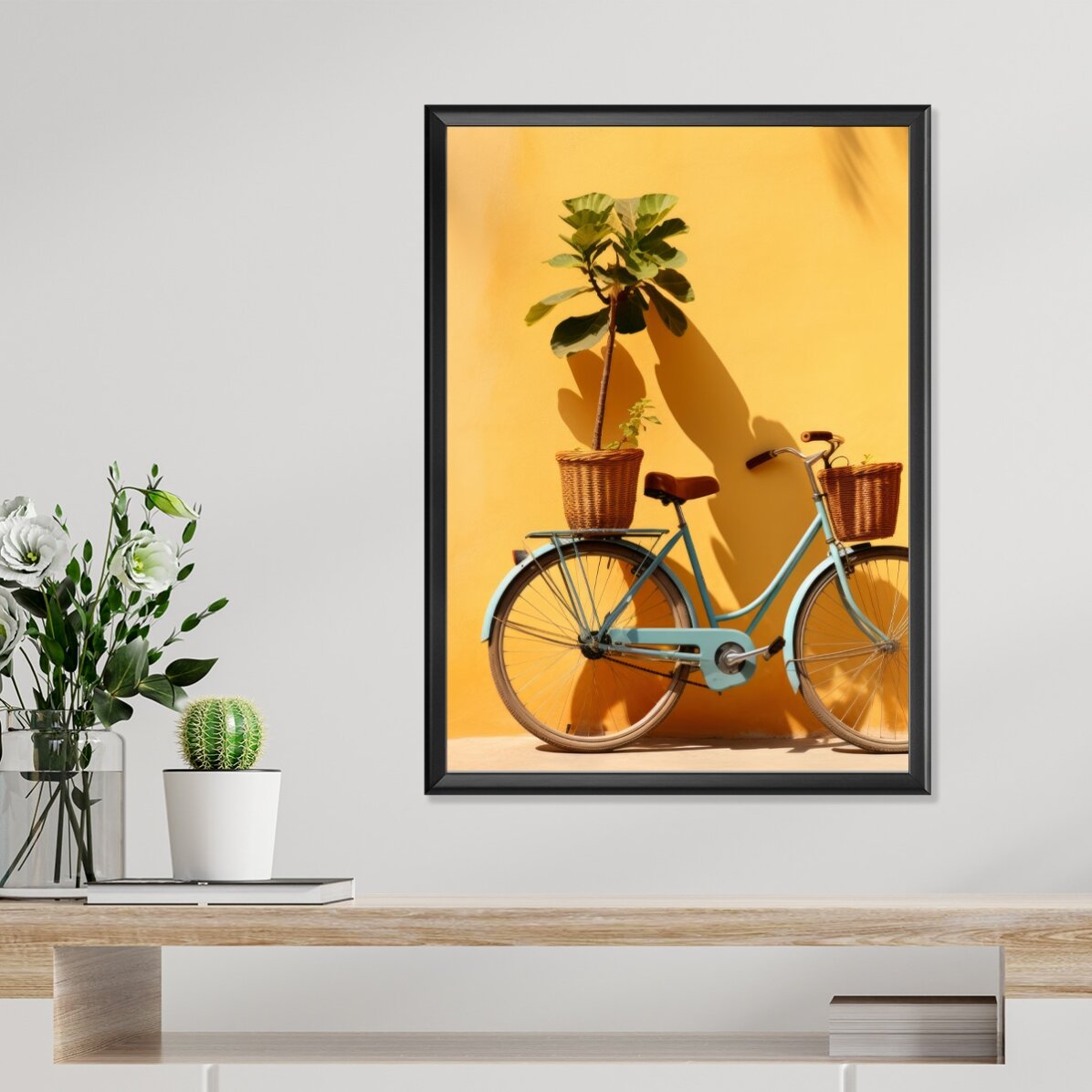 Plakat „Rower z rośliną”