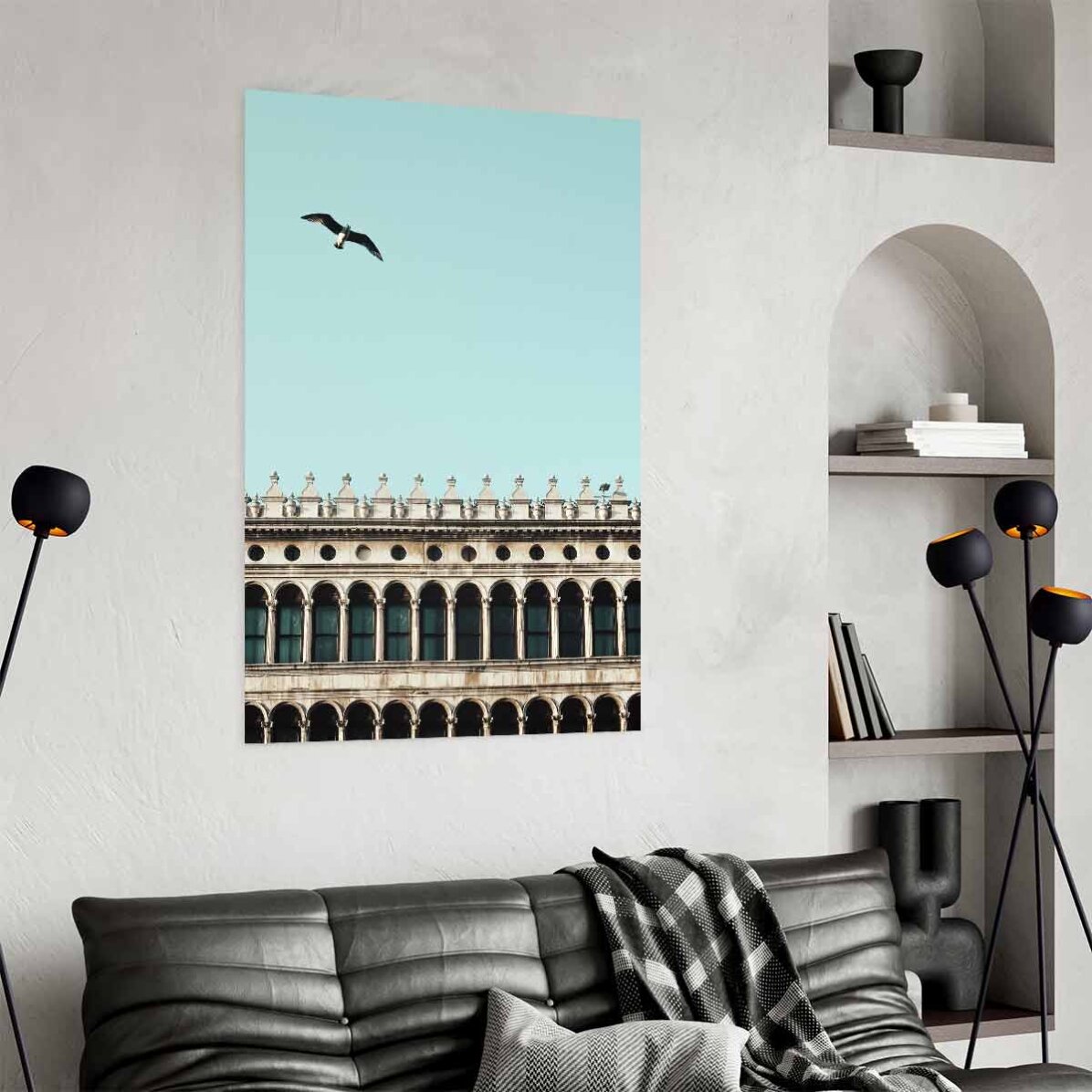 Poster bird and building