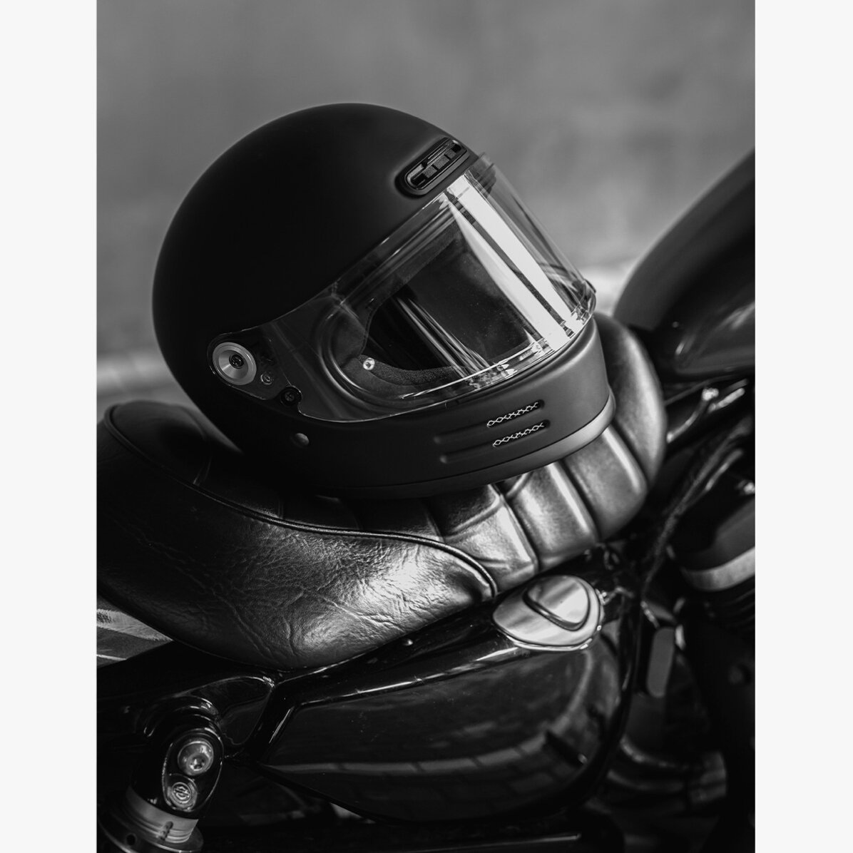 Motorcycle helmet poster