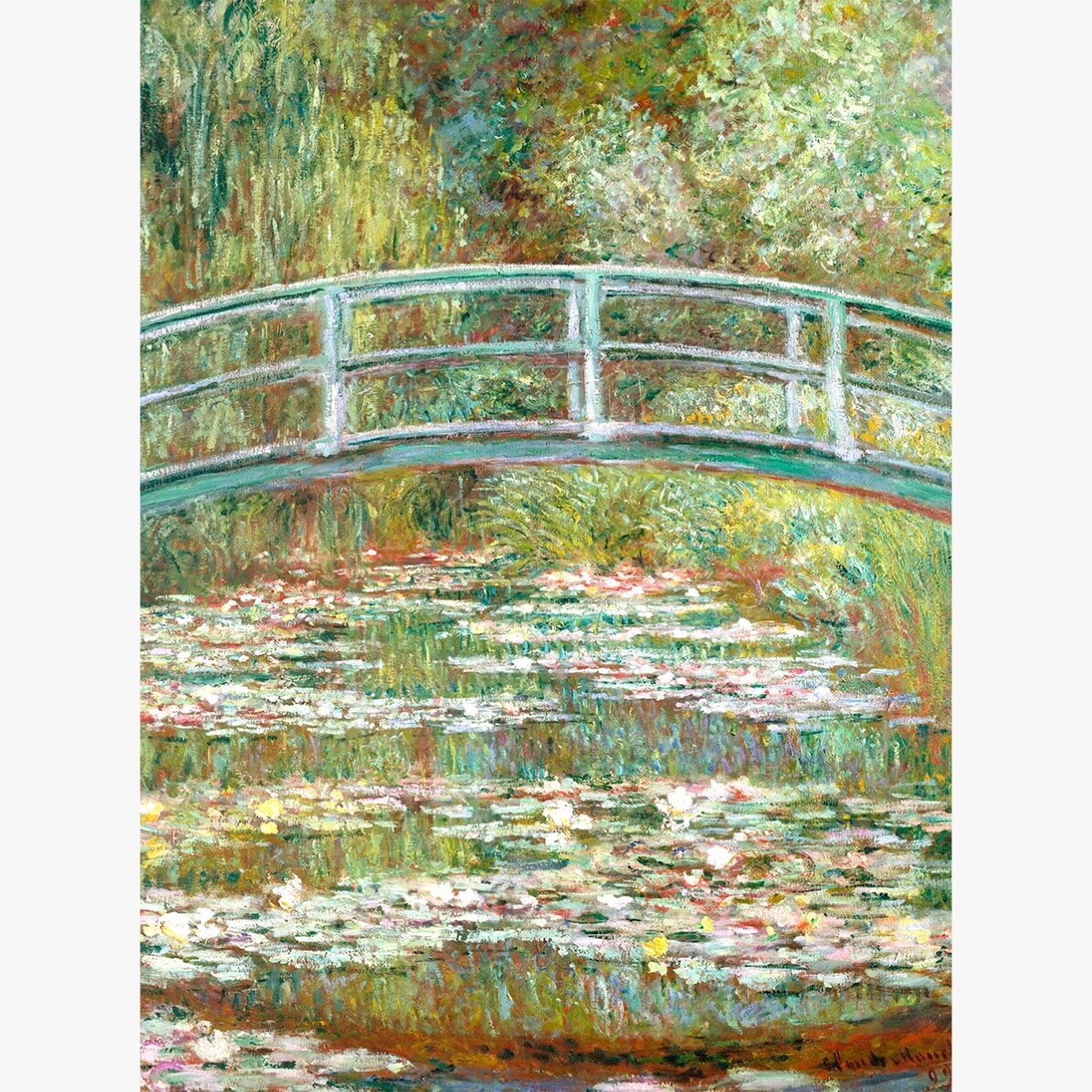 Poster Claude Monet, Bridge over a Pond with Water Lilies 1899