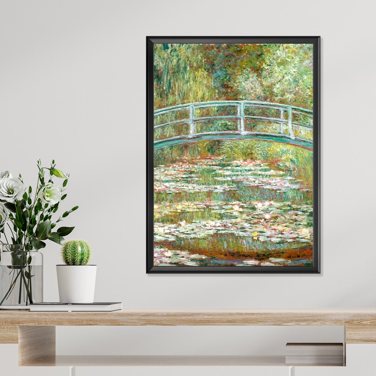 Poster Claude Monet, Bridge over a Pond with Water Lilies 1899