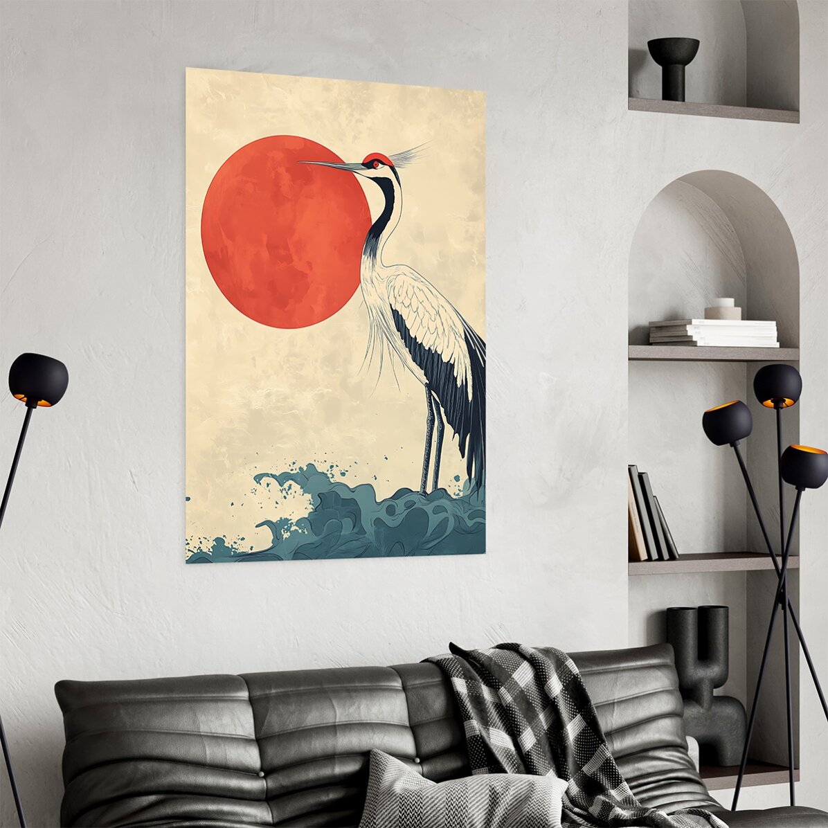 Japanese Crane Poster
