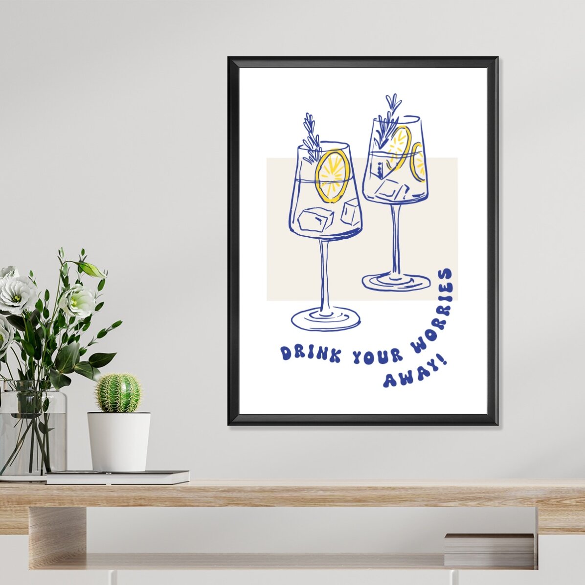 Plakat „Drink away”