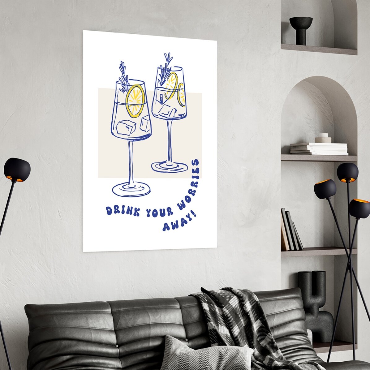 Plakat „Drink away”
