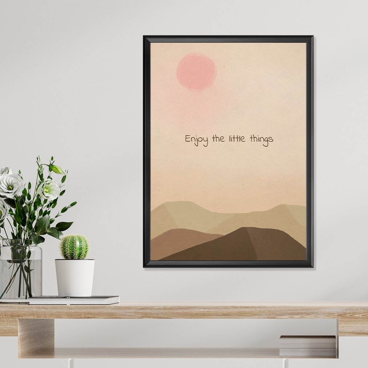 Plakat „Ciesz się małymi rzeczami”