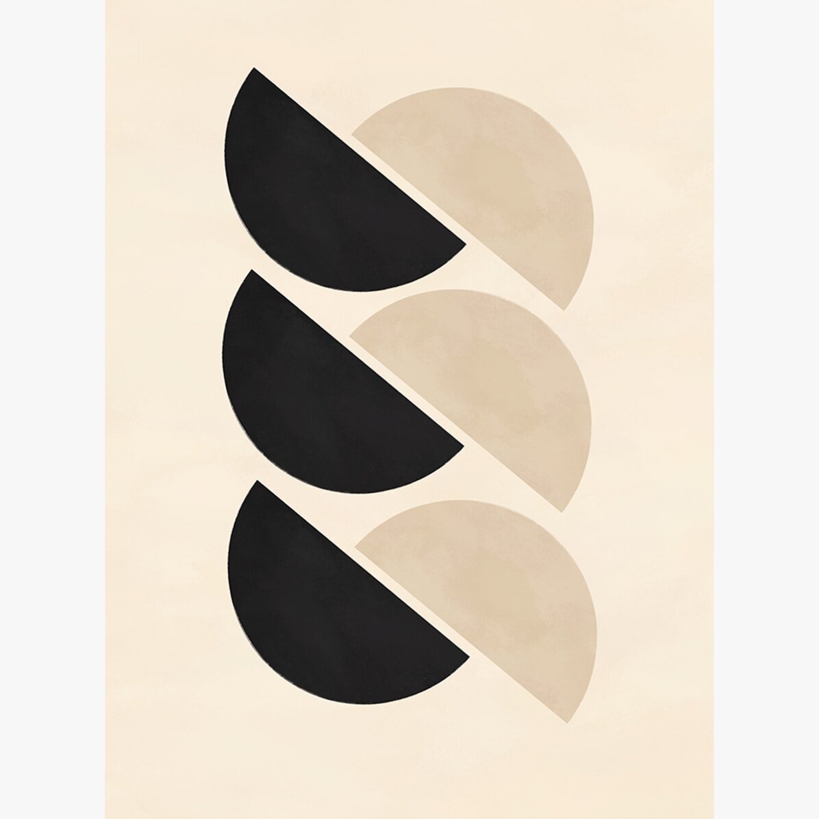 Plakat „Minimalistyczne kształty geometryczne, półkola”