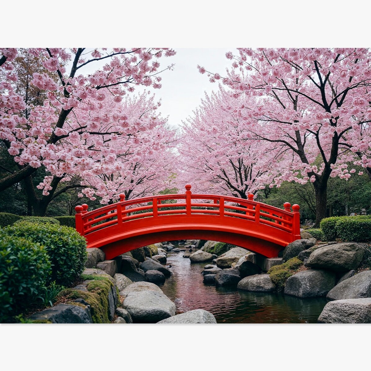 Japanese Garden Poster - Cherry Blossoms