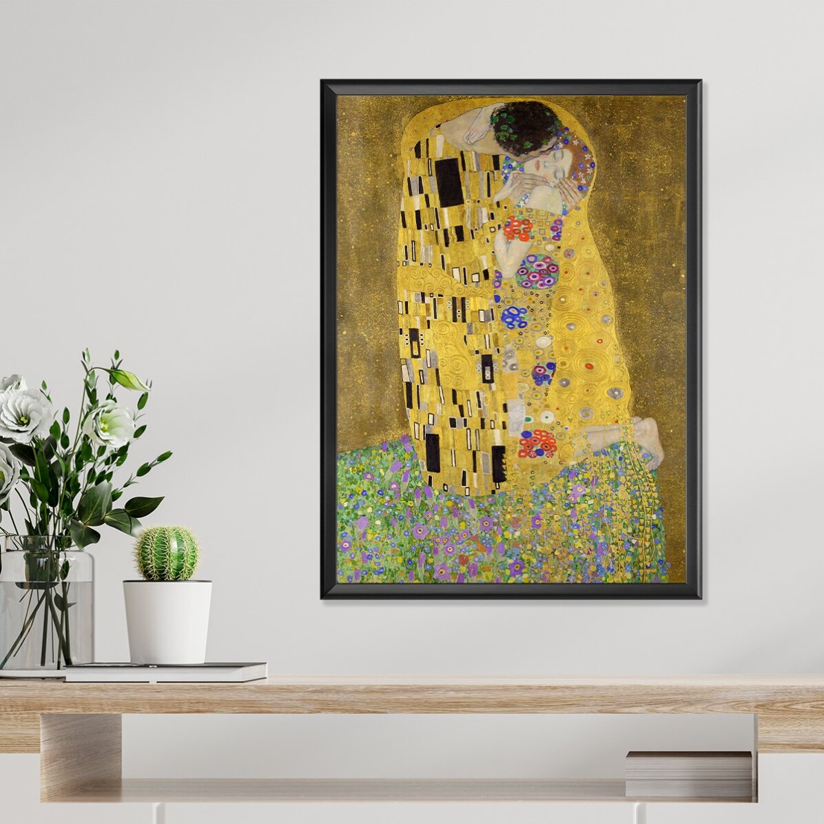 Plakat Gustava Klimta, „Pocałunek”, 1908 r.