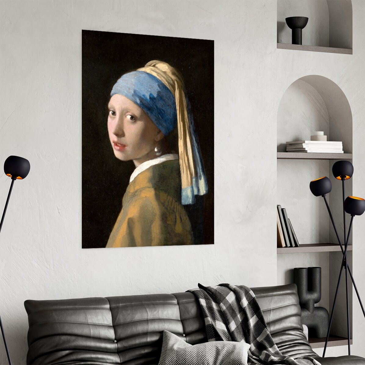 Plakat: Johannes Vermeer, „Dziewczyna z perłą”, 1665