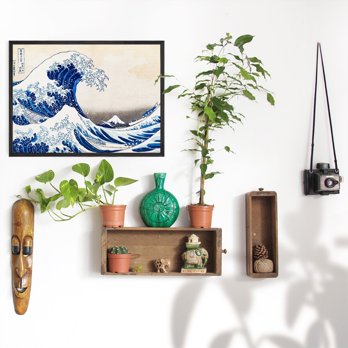 Plakat w formacie poziomym – Katsushika Hokusai – Wielka fala w Kanagawie, 1831 r.