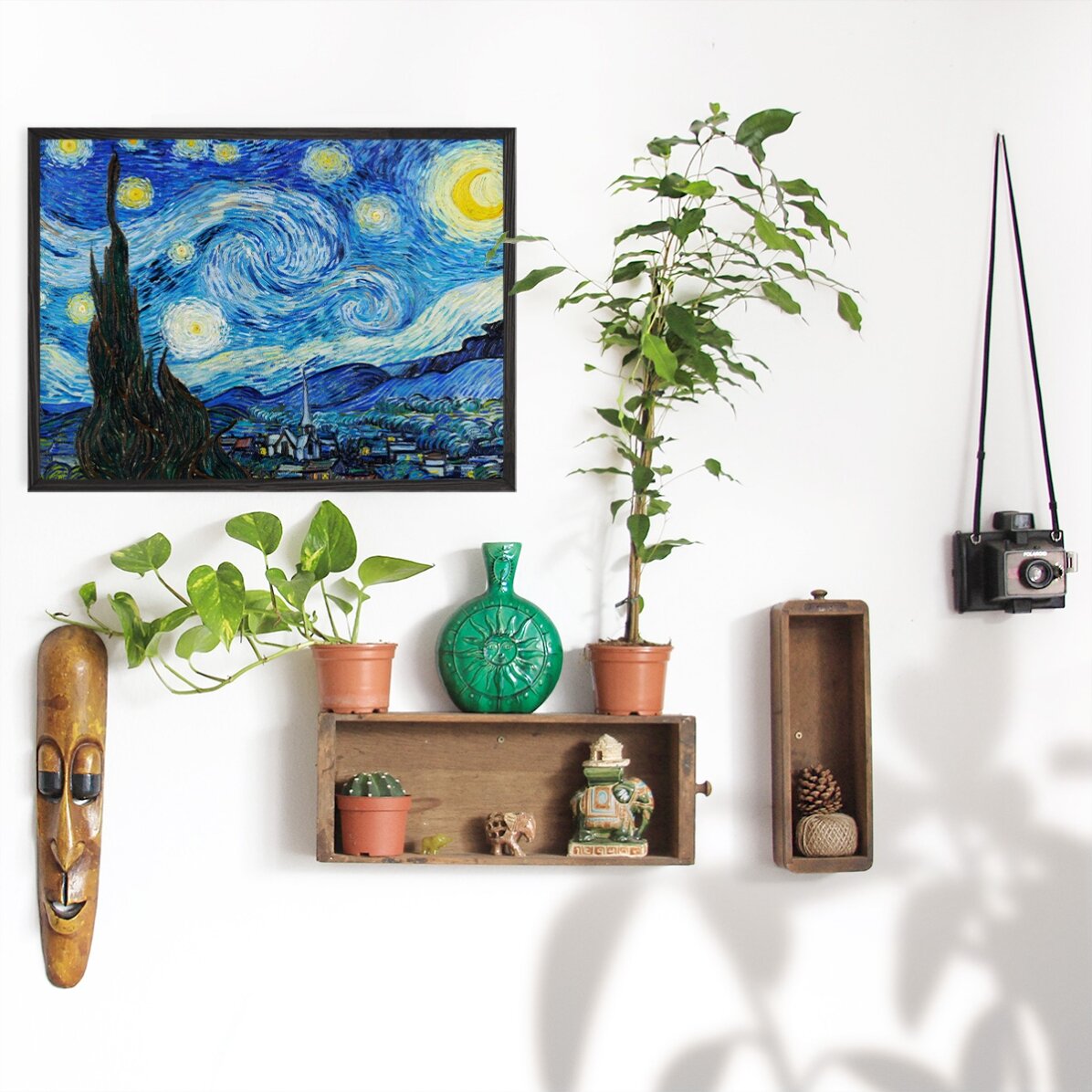 Plakat w formacie poziomym – Vincent van Gogh – „Gwiaździsta noc”, 1889 r.