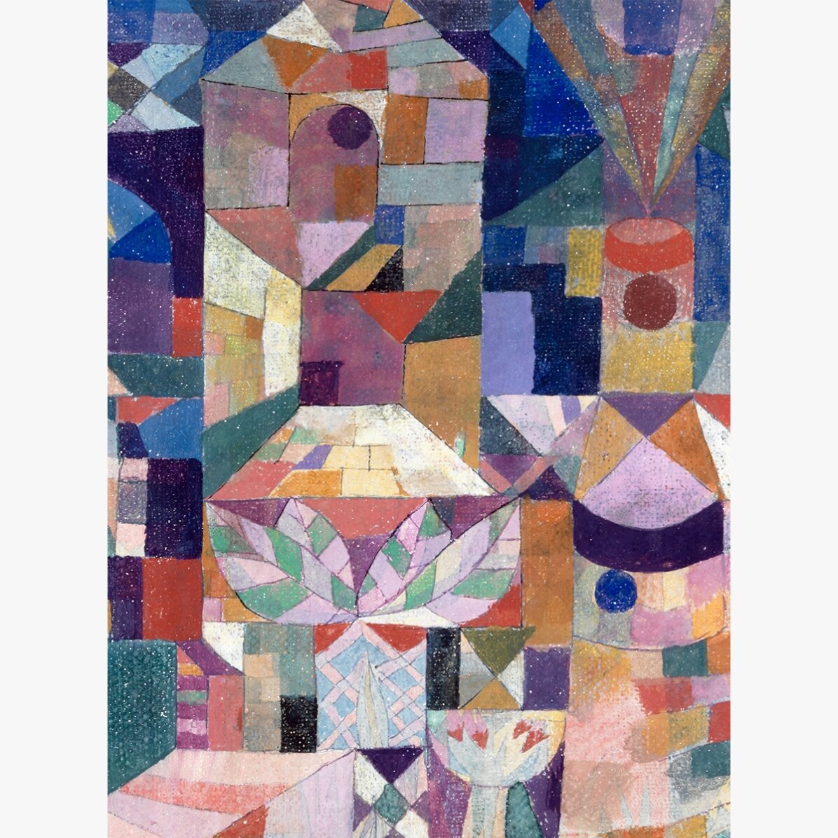 Plakat Paula Klee, Burggarten 1919