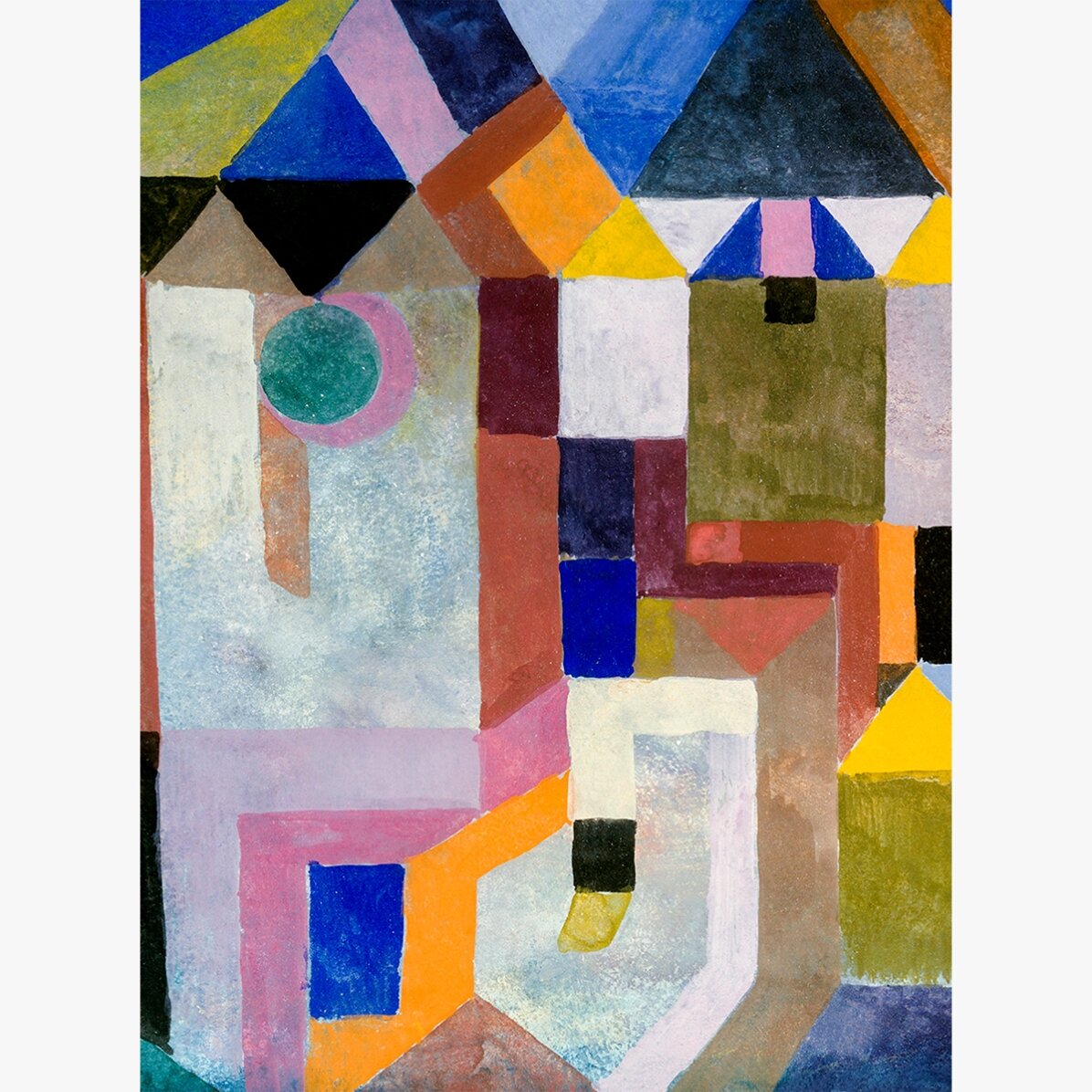 Plakat Paula Klee, „Colorful Architecture” z 1917 r.