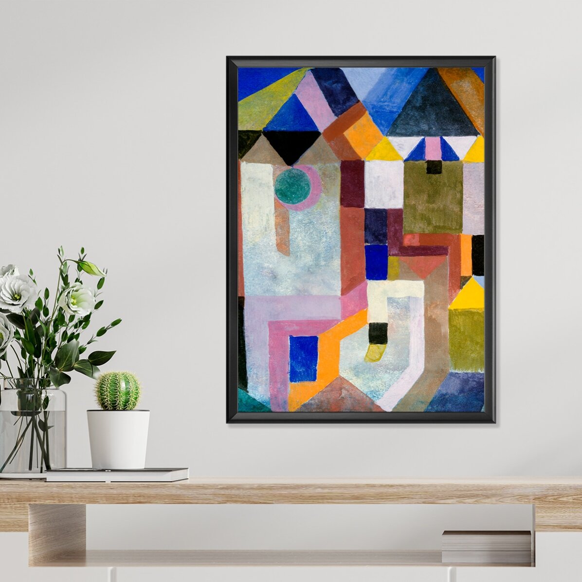 Plakat Paula Klee, „Colorful Architecture” z 1917 r.