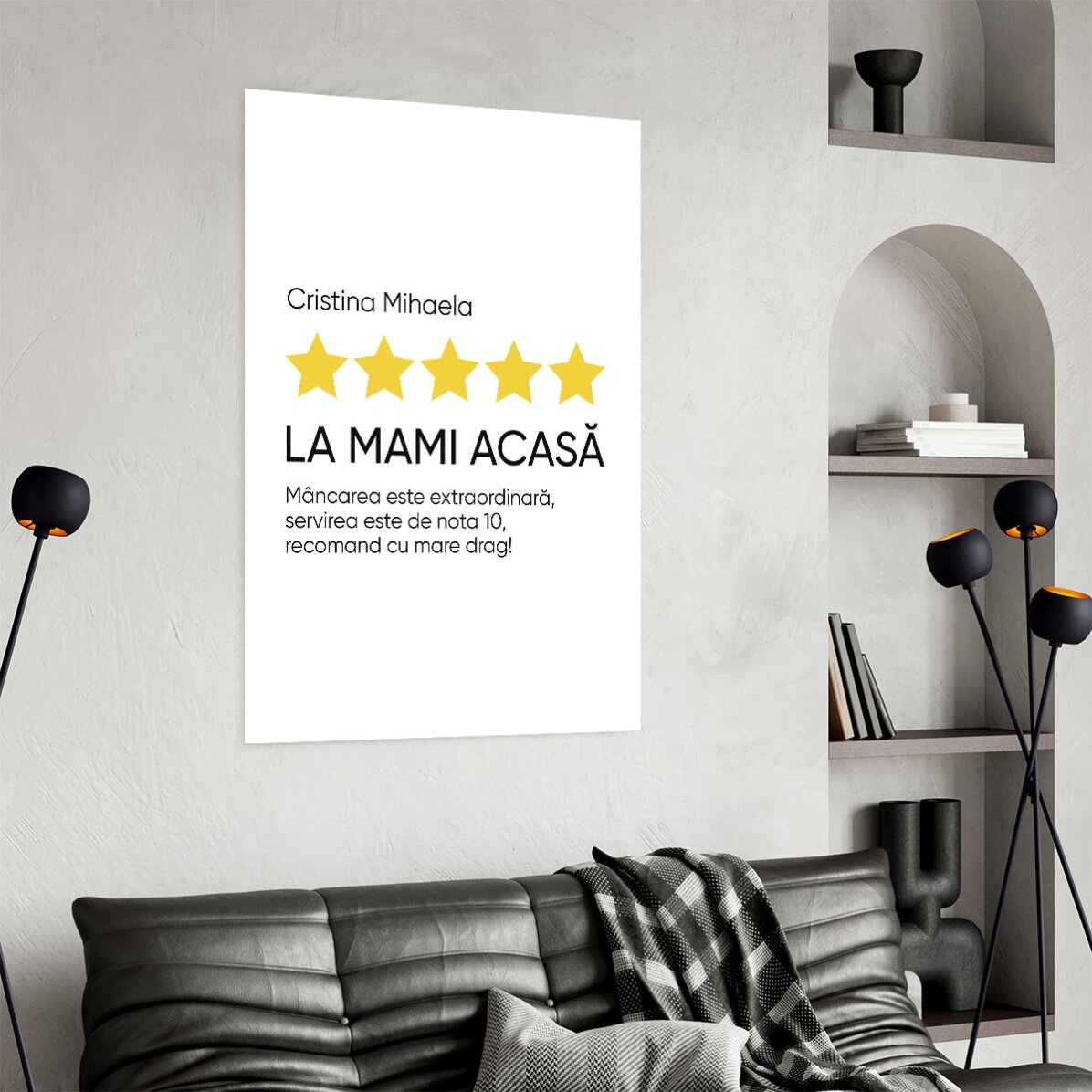 Spersonalizowany plakat z napisem – Recenzja