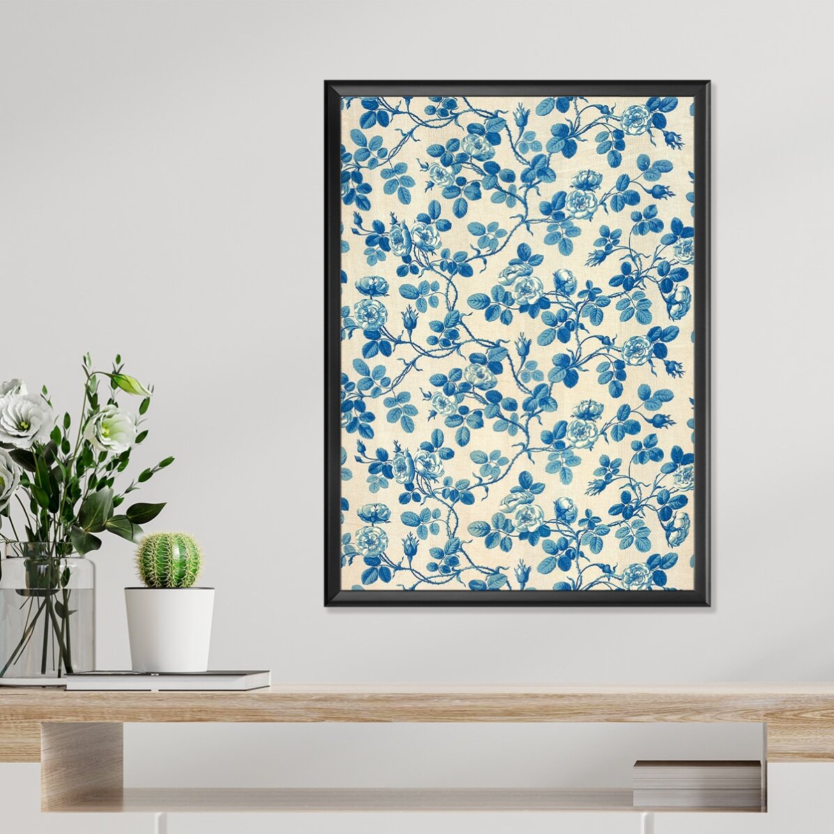 Blue Plants Poster