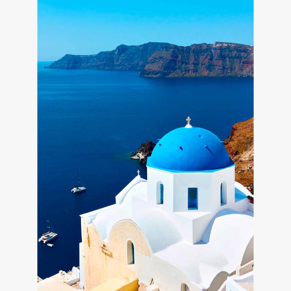 Plakat z Santorini