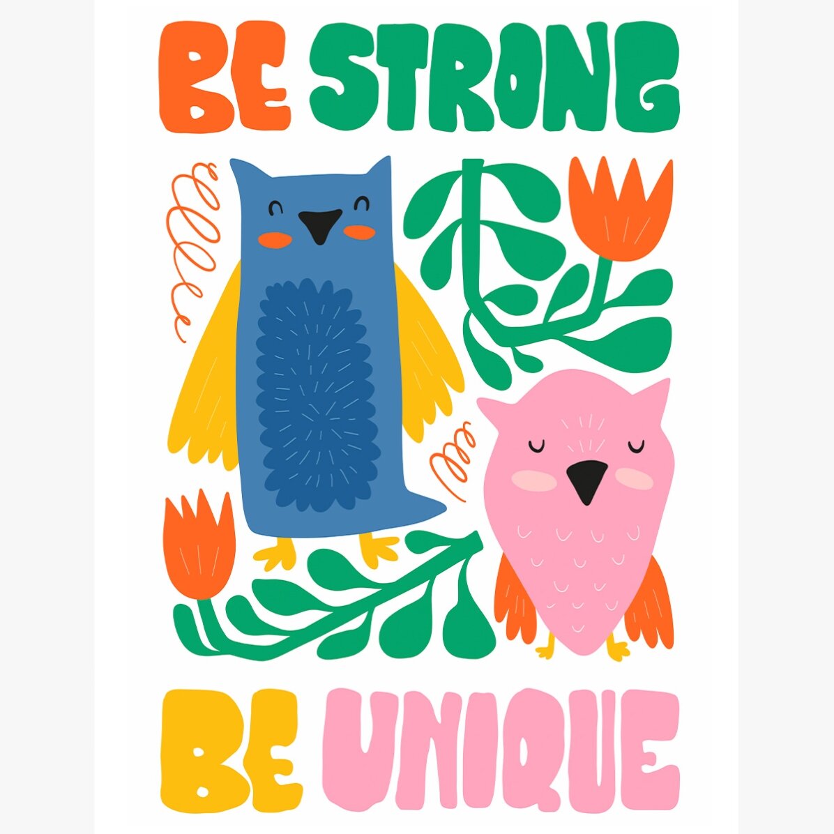Plakat „Strong & unique”