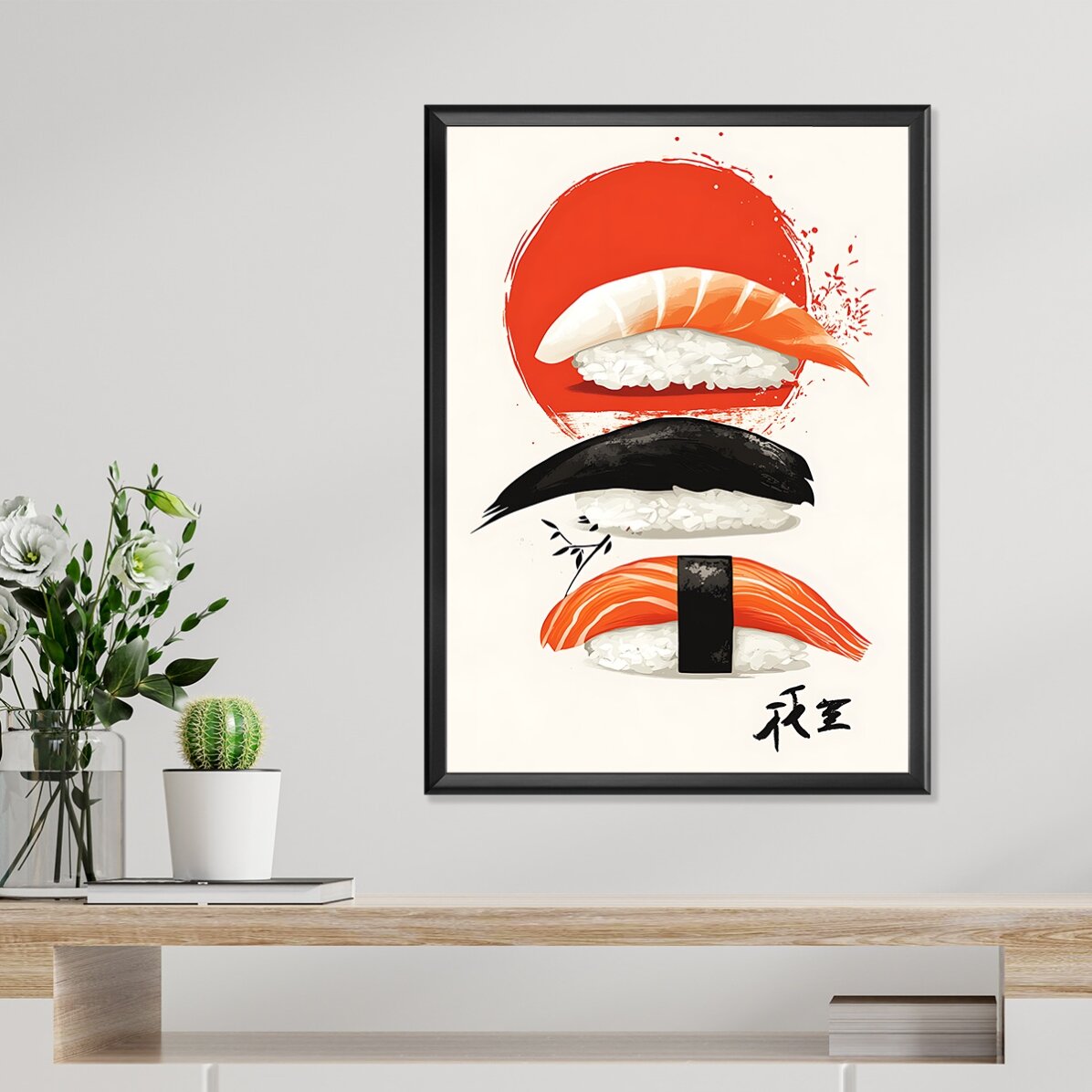 Sushi art poster