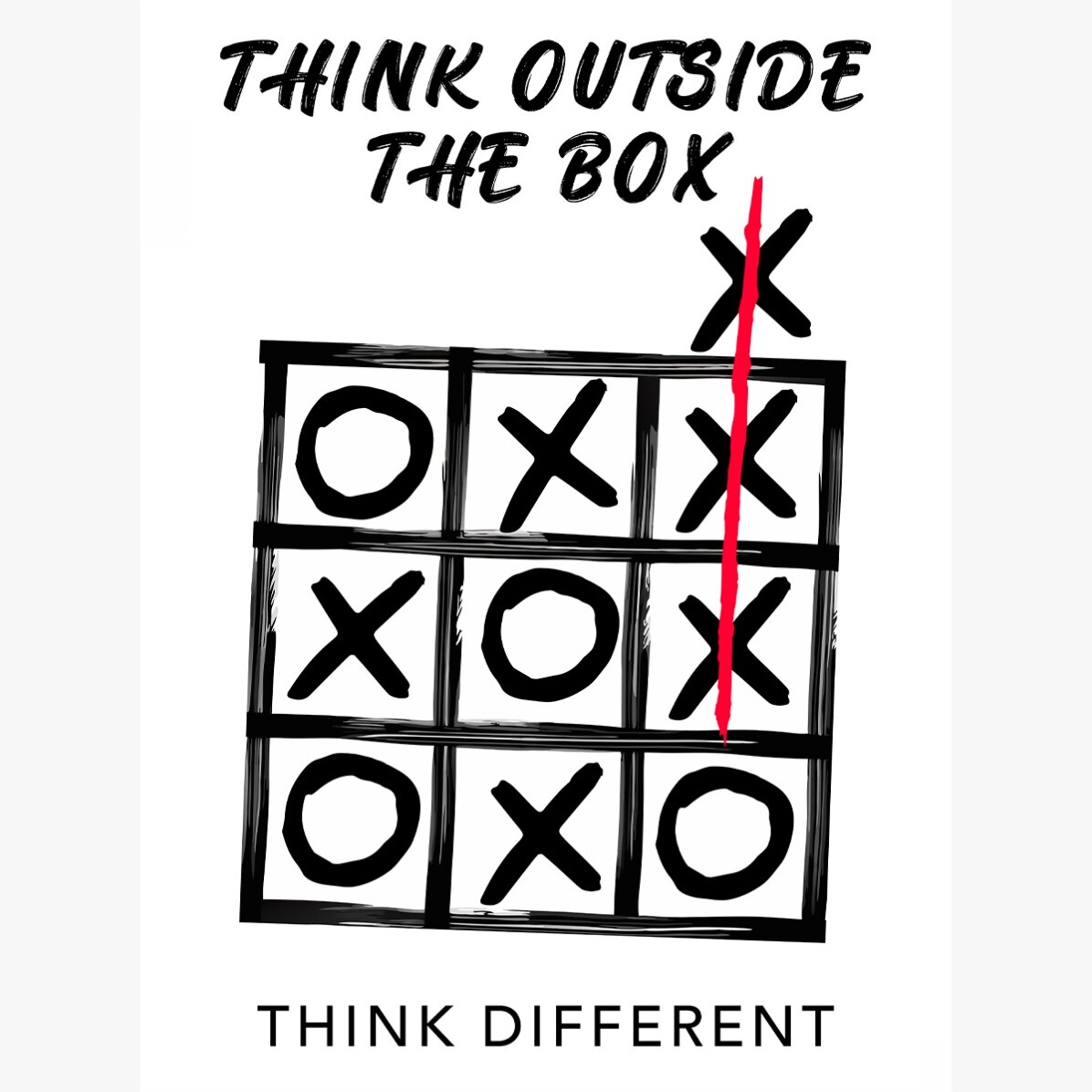 Think outside the box poster