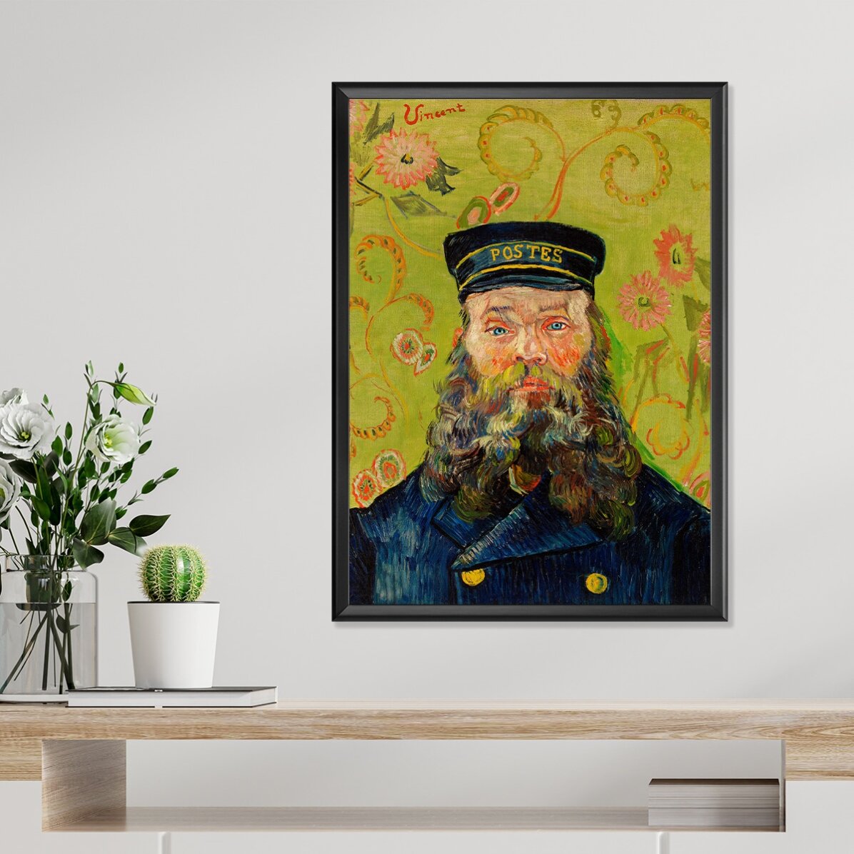 Plakat Vincenta van Gogha, „Listonosz Joseph Roulin”, 1889 r.