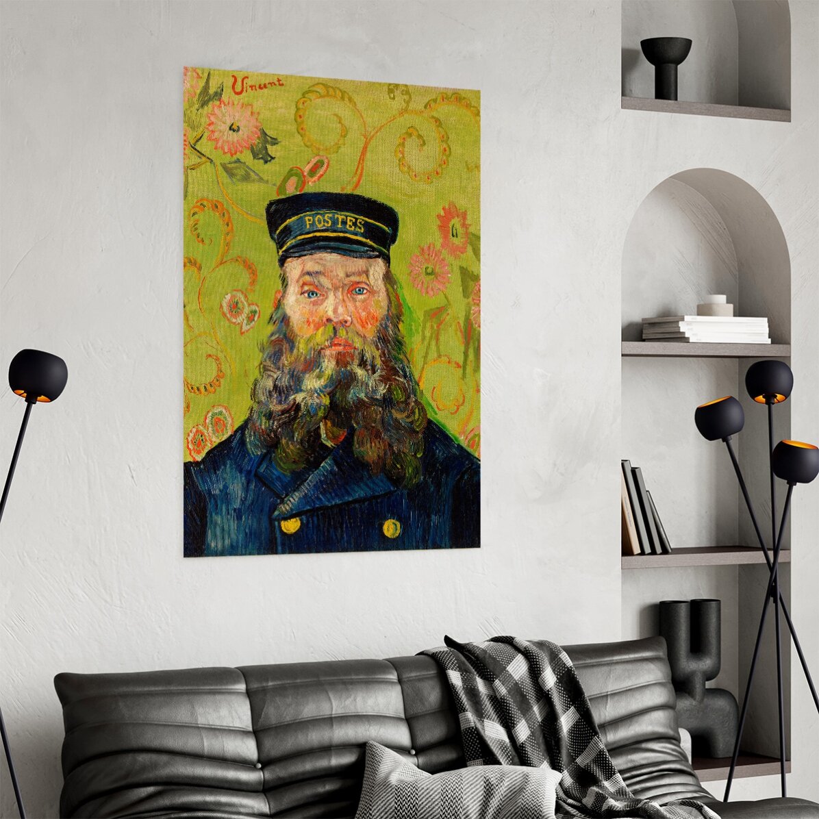 Plakat Vincenta van Gogha, „Listonosz Joseph Roulin”, 1889 r.