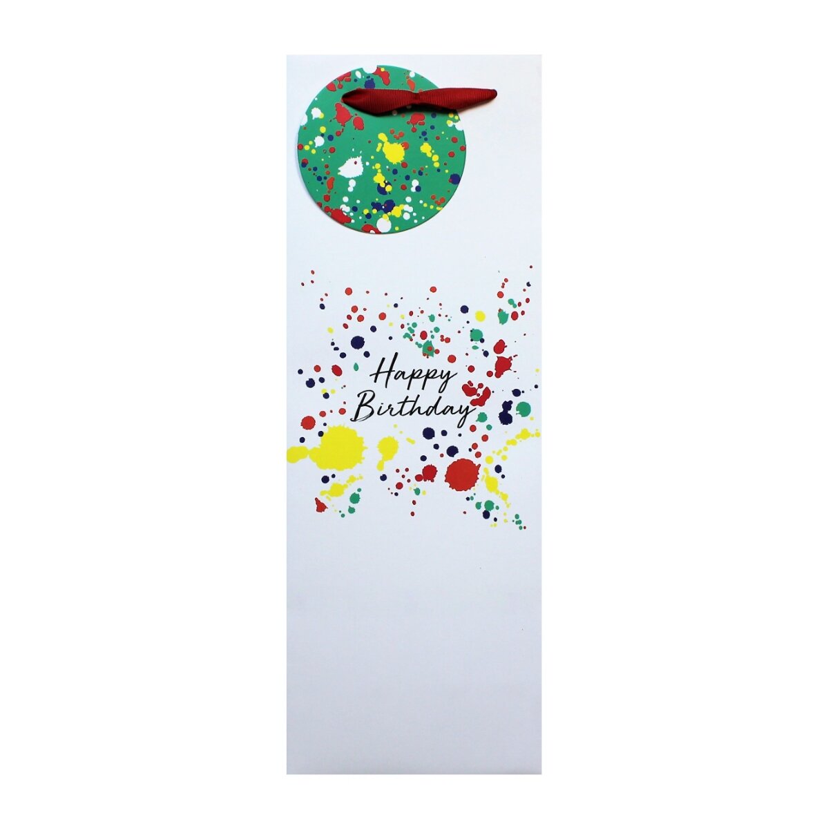 Torba prezentowa na napoje – wzór „Happy Birthday splash”