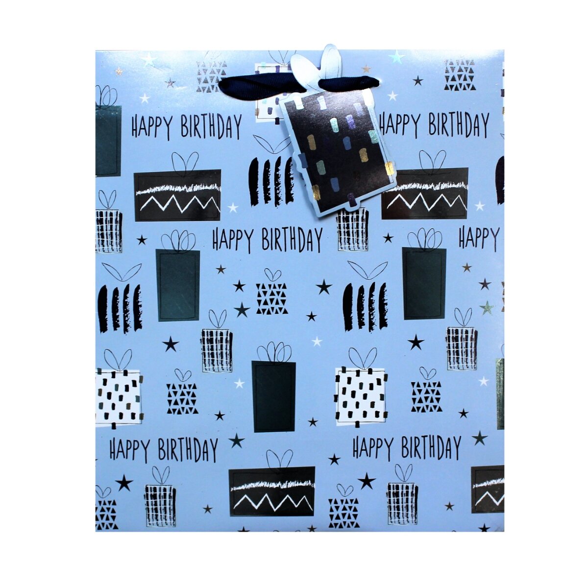 Torba na prezent – wzór „Happy Birthday gifts”