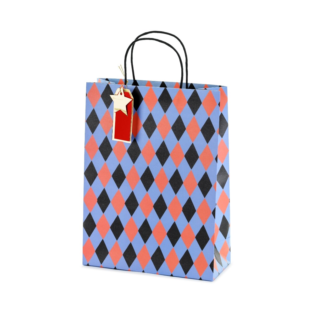 Torba prezentowa – wzór z rombami