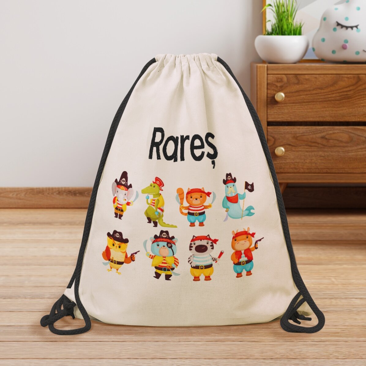 Personalised backpack with name - Pirates