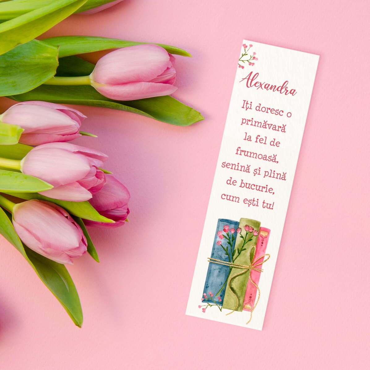 Spersonalizowana zakładka z napisem – Spring