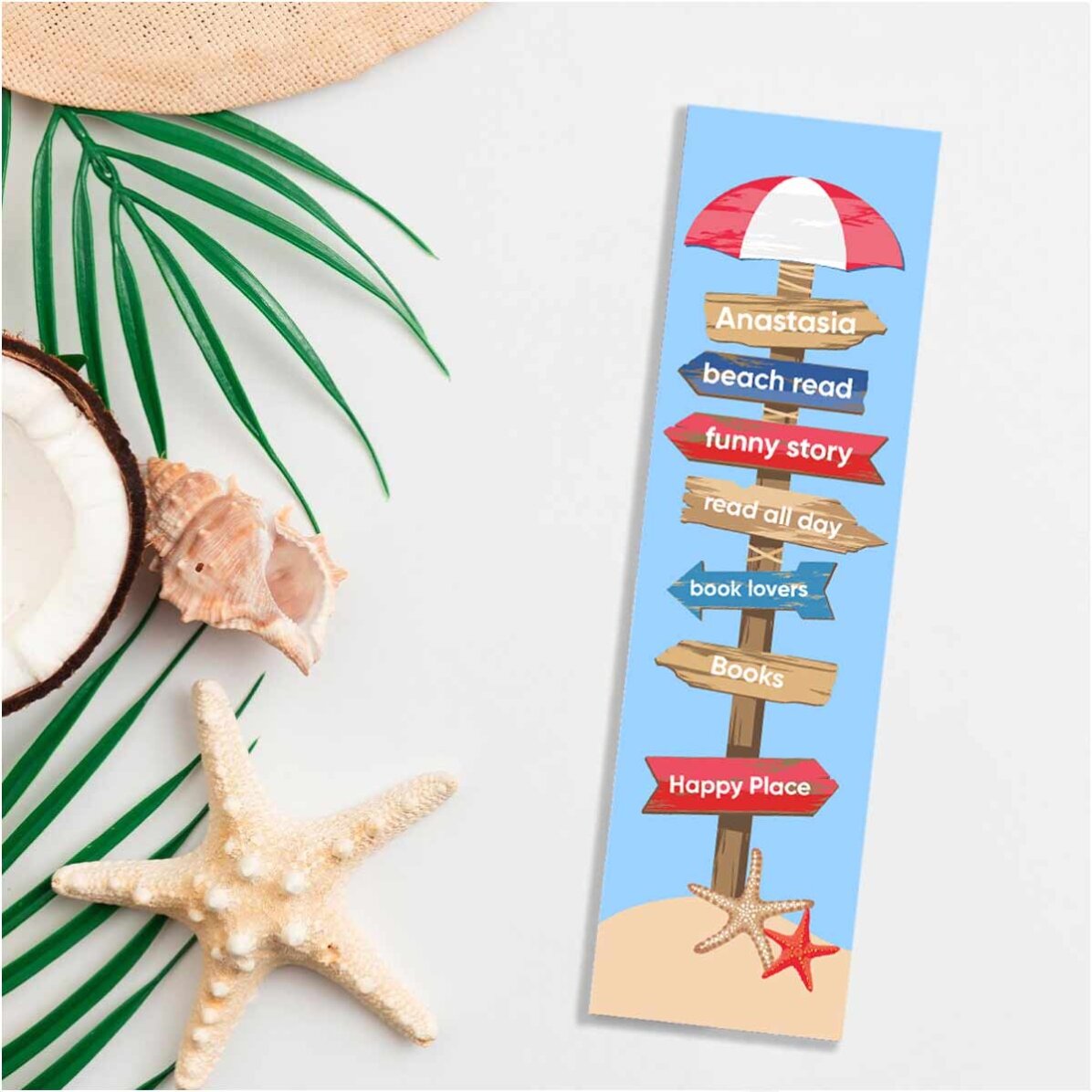 Personalised bookmark with text - Books