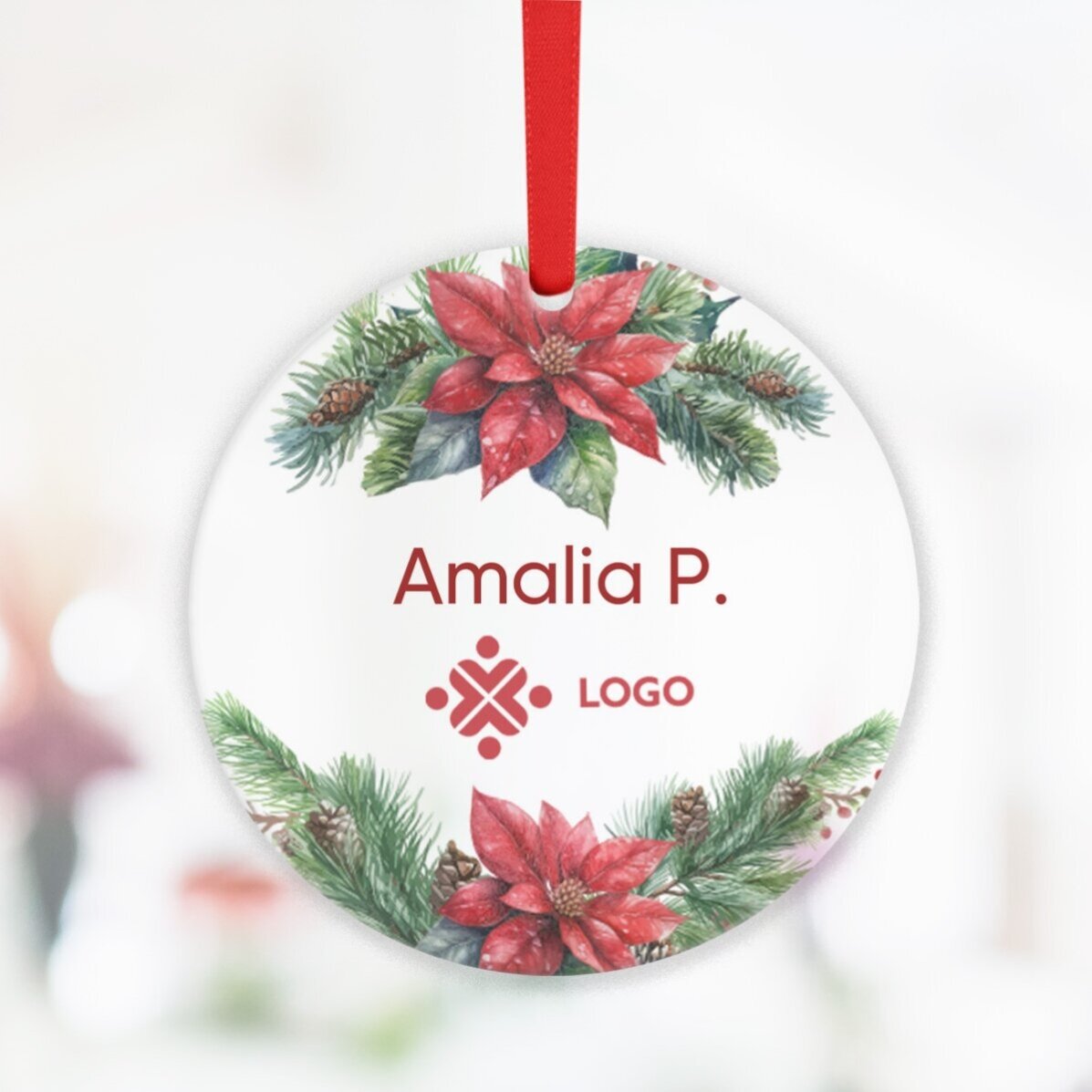 Spersonalizowany zestaw prezentowy na Boże Narodzenie z logo i dedykacją – Christmas