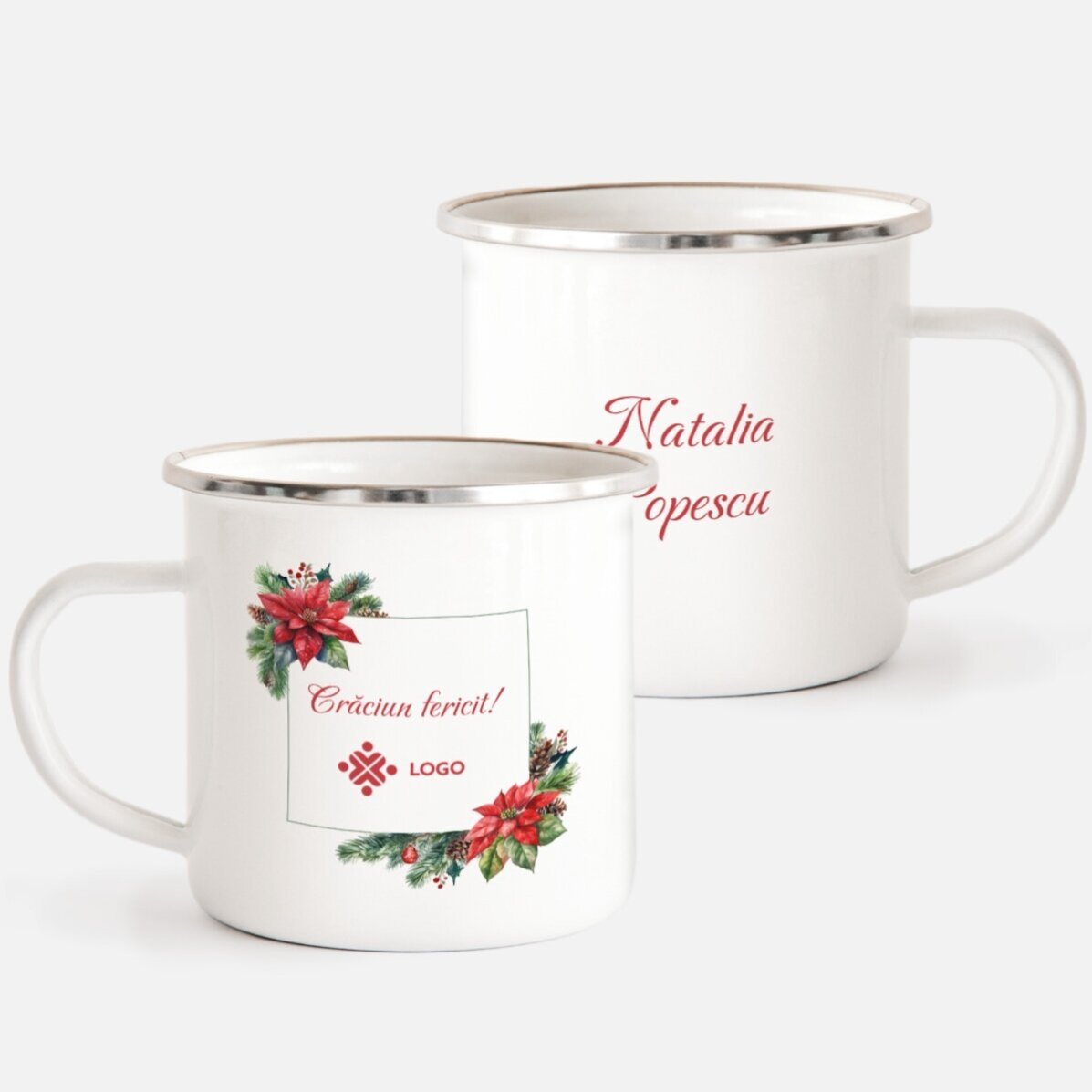 Spersonalizowany zestaw prezentowy na Boże Narodzenie z logo i dedykacją – Christmas
