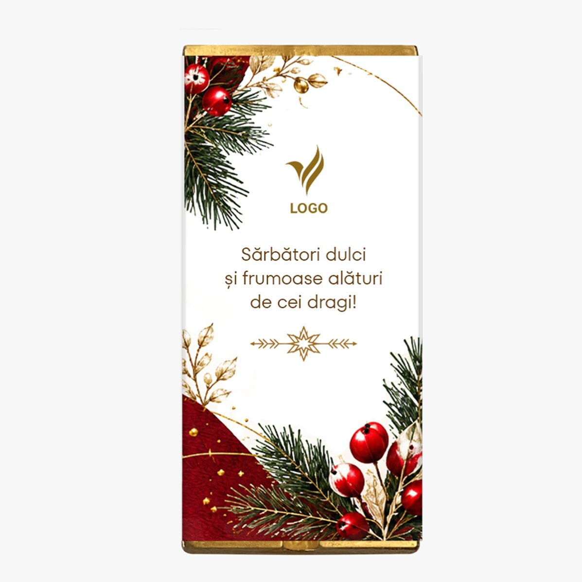Spersonalizowany zestaw prezentowy na Boże Narodzenie z logo i napisem – Festiv