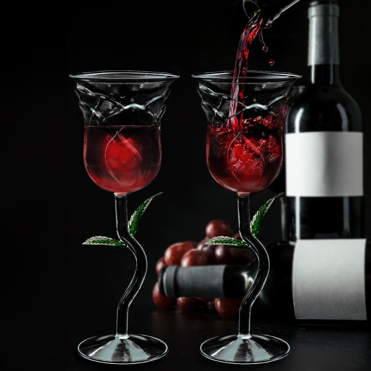 Zestaw dwóch szklanek – Róże
