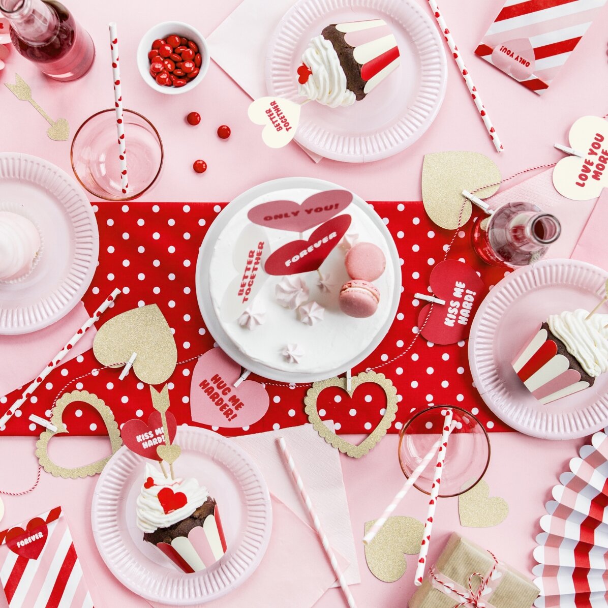 Zestaw torebek na prezenty – Sweet love