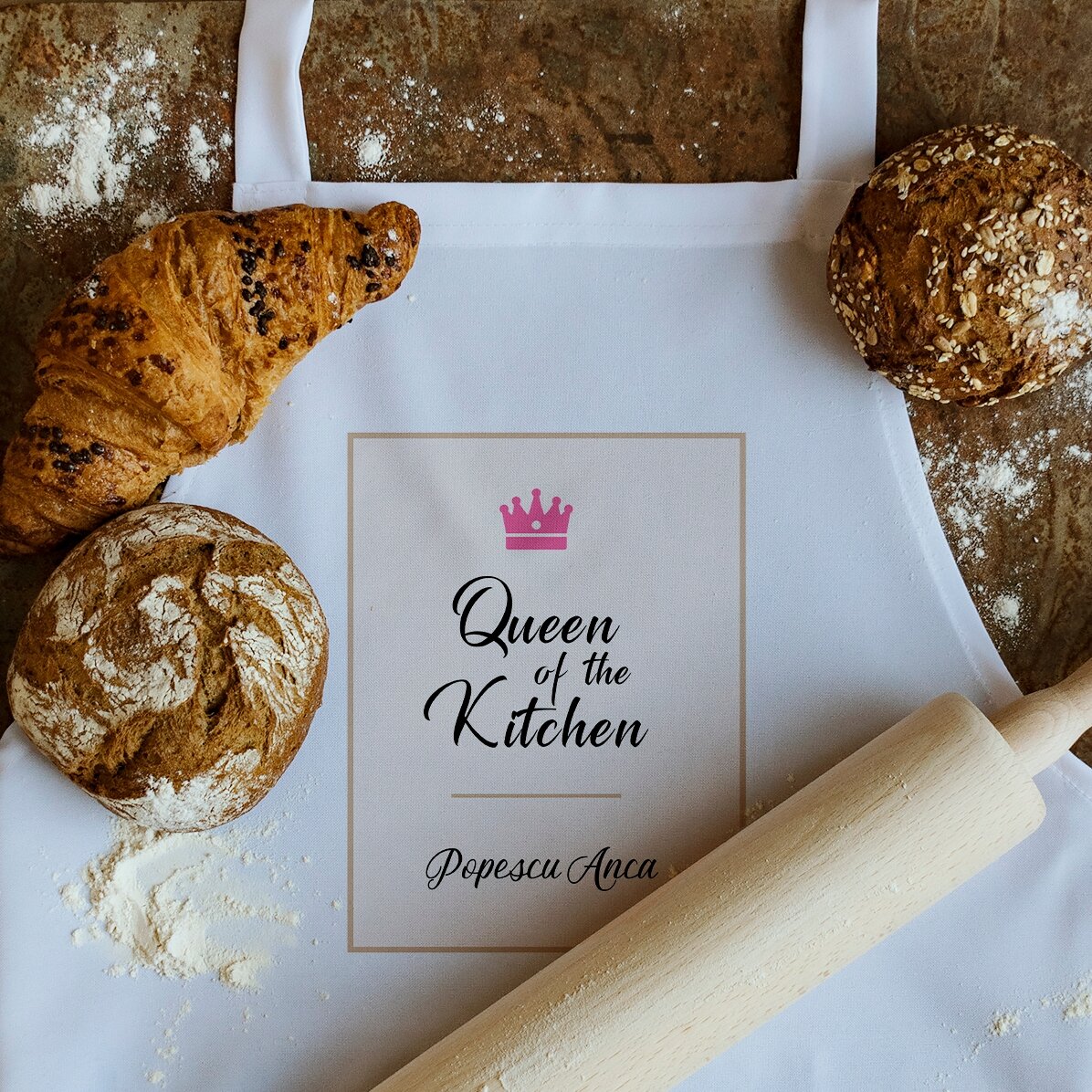 Spodnie białe na zamówienie – Queen Of The Kitchen
