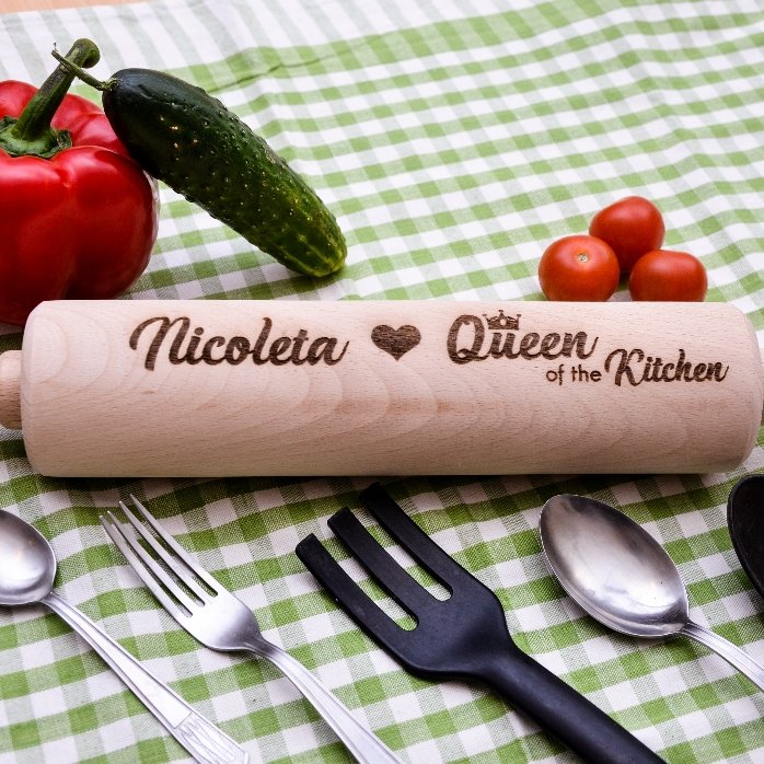 Drewniana łopatka z personalizacją – Queen of the Kitchen